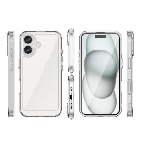 Outer Space Case with Gel Frame for iPhone 16 - Clear