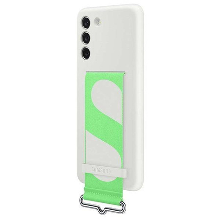Samsung Strap Silicone Cover etui pokrowiec do Samsung Galaxy S21 FE biały (EF-GG990TWE)