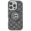 Karl Lagerfeld nakładka do iPhone 16 Pro 6,3&quot; KLHMP16LHMCKMHK czarna Hardcase IML Monogram Karl&Choupette Head MagSafe