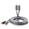UGREEN 2RCA (Cinch) to 2RCA (Cinch) Cable 3m (black)