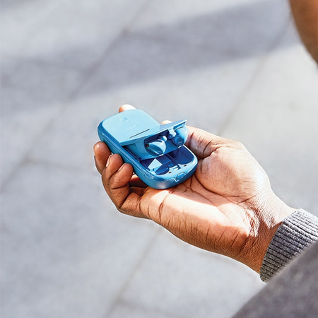 Lexon Speakerbuds Słuchawkibezprzewodowe z głośnikiem bluetooth niebieski/blue LA127B