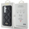 Guess nakładka do Samsung S23 FE GUHCS23FEPSQSQSK GUESS HC PU QUILTED METAL LOGO czarna