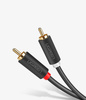 Ugreen kabel przewód stereo audio wideo 2 RCA 2x Cinch 5m szary (10520)