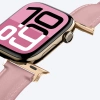 AmazingThing Class Band Leather Strap for Apple Watch 45 / 46 / 49 mm - Pink