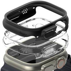 Etui APPLE WATCH ULTRA 49MM Ringke Slim 2-pack Clear & Matte Black