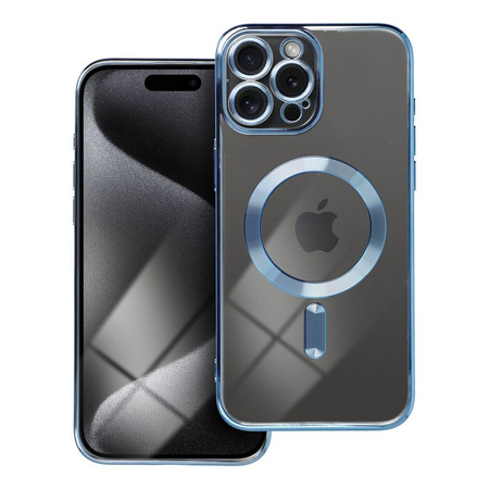 Futerał Electro Mag Cover kompatybilny z MagSafe do IPHONE 15 PRO MAX niebieski