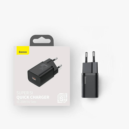 Baseus Super Si  Quick Charger 1C 25W EU Black
