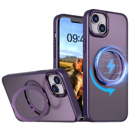Nakładka Mag Ring Rotating do iPhone 13 6,1&quot; fioletowy