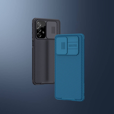 Nillkin CamShield Pro Case pancerne etui pokrowiec osłona na aparat kamerę Samsung Galaxy A73 niebieski