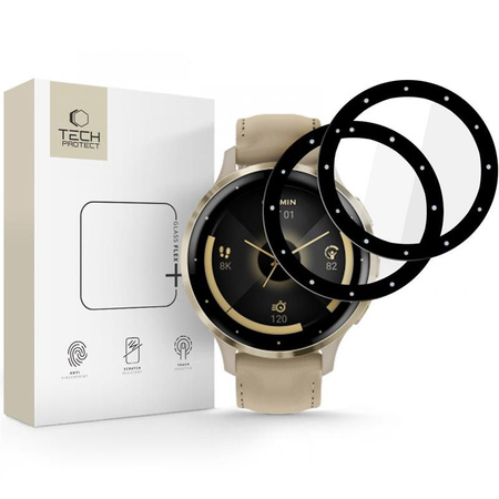 SZKŁO HYBRYDOWE TECH-PROTECT GLASS FLEX+ 2-PACK GARMIN VENU 3S BLACK