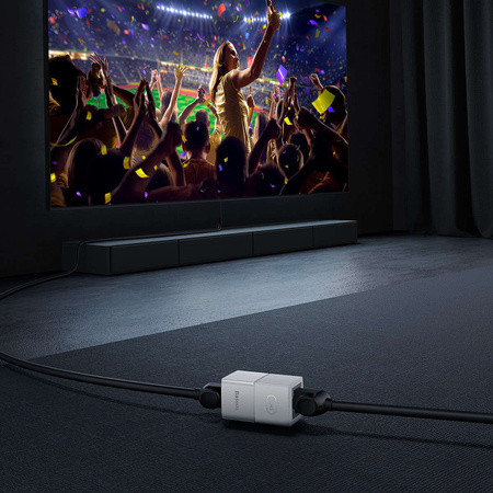 Netzwerkkoppler Ethernet RJ-45-Kabelstecker Baseus AirJoy Serie 10 Stück - weiß