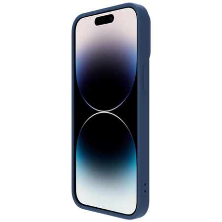 Nillkin CamShield Silky Silikonhülle iPhone 14 Pro Hülle mit Kameraschutz Blau