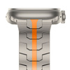 TECH-PROTECT STAINLESS LINE APPLE WATCH 6 / 7 / 8 / 9 / 10 / SE / ULTRA 1 / 2 (44 / 45 / 46 / 49 MM) TITANIUM/ORANGE
