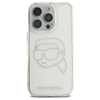Oryginalne Etui IPHONE 16 PRO MAX Karl Lagerfeld Hardcase IML Rhinestones Karl Head (KLHCP16XHKHDCELT) transparentne