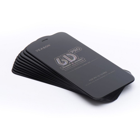 Szkło Hartowane 6D Pro Veason Glass (SET 10in1) - do Iphone 15 Pro czarny