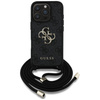 Original Case IPHONE 16 PRO Guess 4G Big Logo Cord Stap Crossbody black