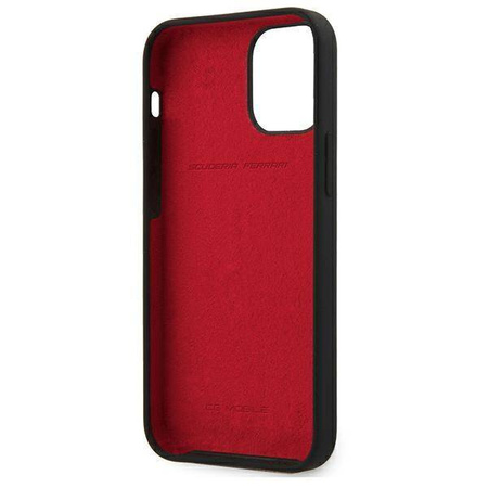 Ferrari FESSIHCP12SBK iPhone 12 mini 5,4" czarny/black hardcase On Track Silicone