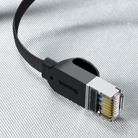 Baseus High Speed ​​flat Ethernet CAT6 RJ45 network cable 0.5m - black
