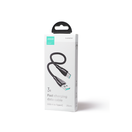 Joyroom USB C - Lightning 20W Kabel der Surpass-Serie für schnelles Aufladen und Datenübertragung 0,25 m schwarz (S-CL020A11)