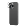 Szkło hartowane AMAZINGTHING AR Aluminium 3 Lens Glass z ramką na soczewki aparatu do iPhone 16 Pro / 16 Pro Max - czarne