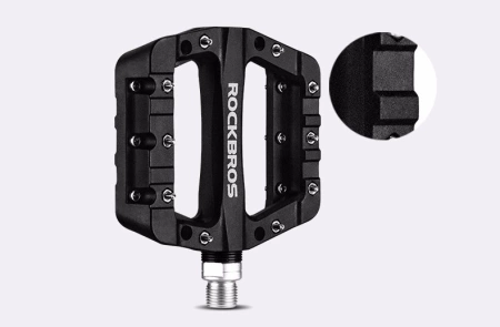 Rockbros 2017-12CBK Nylon Bicycle Pedal Set - Black
