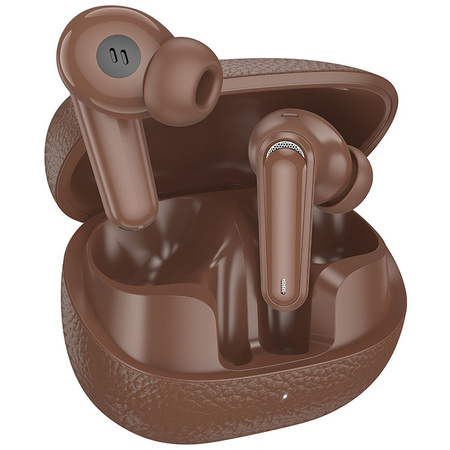 HOCO słuchawki bezprzewodowe bluetooth TWS EQ23 brązowe