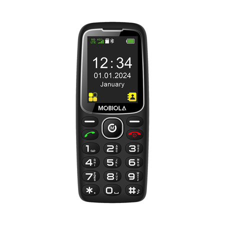 TELEFON GSM MOBIOLA  MB4120 4G TELEFON DLA SENIORA CZARNY