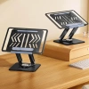 Wozinsky WRS-CPY84SB 360-Laptopständer aus Aluminium + Gratis! Smartphone-Ständer – schwarz