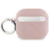 Original Case APPLE AIRPODS 4 Karl Lagerfeld Cover Monogram Karl & Choupette Head pink