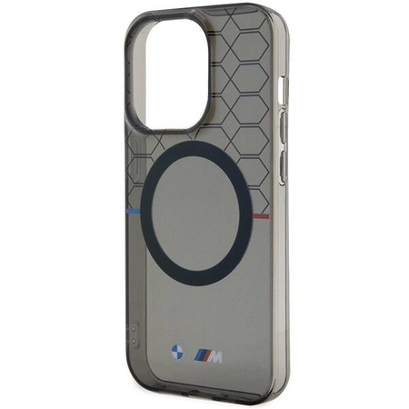 Oryginalne Etui IPHONE 13 PRO MAX BMW Pattern MagSafe (BMHMP13XHGPK) szare