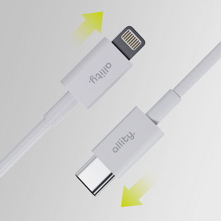 Allity kabel AUC-03 USB-C - Lightning 2,0 m 27W biały