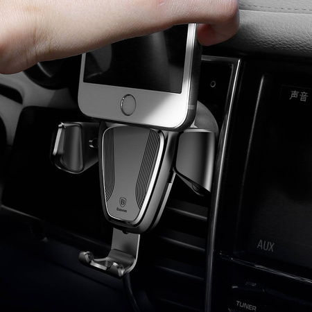 Baseus Gravity Car Mount - Grawitacyjny uchwyt samochodowy (czarny)