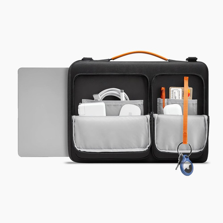 TECH-PROTECT DEFENDER BAG LAPTOP 13-14 BLACK/ORANGE