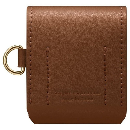 Spigen La Manon AirPods 1/2 Case PULeather brązowy/brown 074CS26378