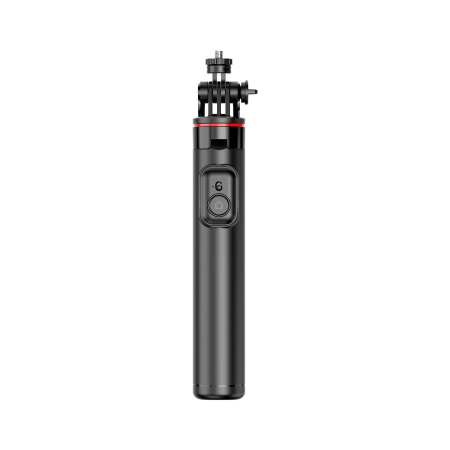 Selfie-Stick WC13YDS Teleskopstativ 1,3 m mit Doppellampe und Telefonhalter – Schwarz