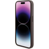 Etui Guess Grip Stand 4G Triangle Strass na iPhone 15 Pro Max - brązowe