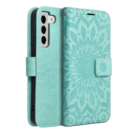 Kabura MEZZO Book do SAMSUNG S22 mandala zielony
