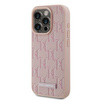Karl Lagerfeld KLHMP15XPKHPORPP iPhone 15 Pro Max 6.7" hardcase różowy/pink Leather Monogram Metal Logo