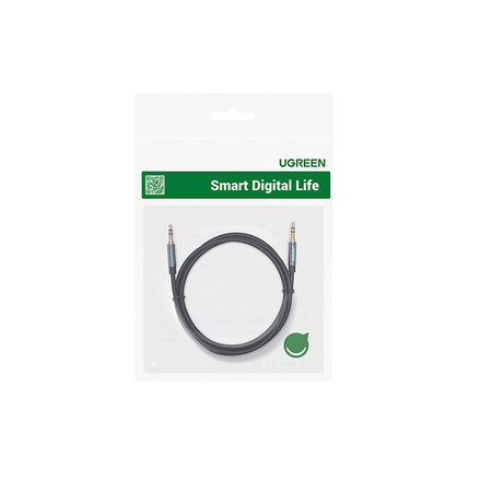 Ugreen kątowy kabel AUX 2 x mini jack 3,5 mm 1,5m niebieski (AV112)