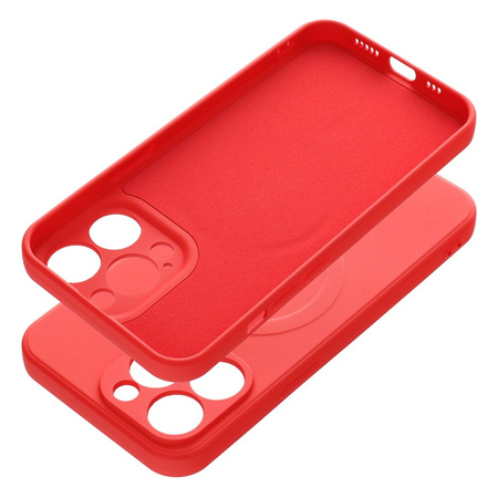 Futerał Silicone Mag Cover kompatybilny z MagSafe do IPHONE 13 PRO czerwony