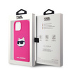 Karl Lagerfeld KLHMP15MSCHPPLF iPhone 15 Plus / 14 Plus 6.7" różowy/fuschia hardcase Silicone Choupette Head MagSafe
