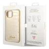 Original Handyhülle IPHONE 14 PLUS Guess Croco Collection gold