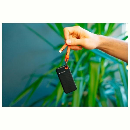 Verbatim Dysk SSD 1TB - brelok do kluczy  z kablem USB 3.2 gen.2 czarno-pomarańczowy/black-orange 32193