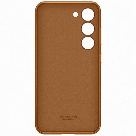 Samsung Leather Cover etui Samsung Galaxy S23+ pokrowiec z naturalnej skóry camel (EF-VS916LAEGWW)