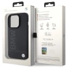 BMW Leather Hot Stamp iPhone 15 Pro Max Case - Black