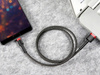 Baseus Cafule Cable - Kabel połączeniowy USB do Lightning, 2.4 A, 0.5 m (czerwony/czarny)