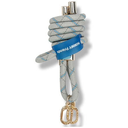 Zestaw crossbody + handstrap Nimmy       Cool&Cute 2.0 szary