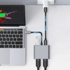 TECH-PROTECT HB08 HUB ADAPTER 4IN1 TYPE-C + USB2.0 + 2 x HDMI 4K 60HZ SPACE GREY