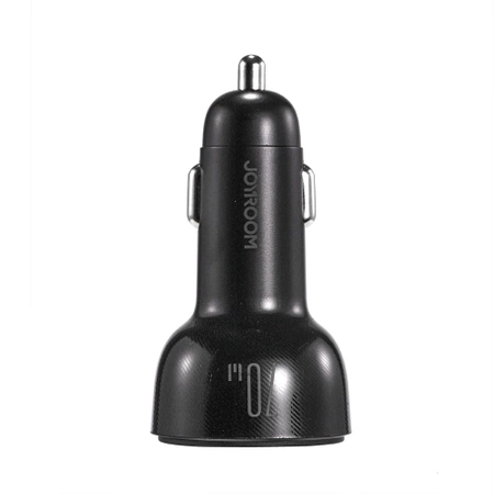 Joyroom car charger 70W with 3 ports: USB, 2 x USB C black (JR-CL26)