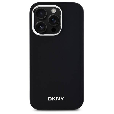 Oryginalne Etui IPHONE 14 PRO DKNY Hardcase Plain Logo MagSafe (DKHMP14LPSCMCLK) czarne
